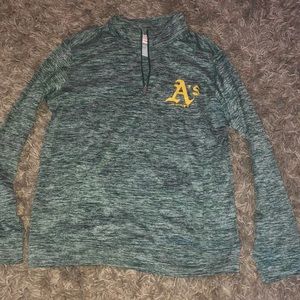 Oakland Athletics Quarter-Zip Pullover Jacket